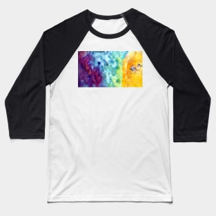 Arial View Beach Impressionist Art Baseball T-Shirt